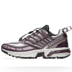 Salomon ACS Pro trail running shoes in Plum with Gore-Tex